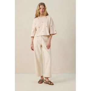 Sissy-Boy - Beige sweater met embroidery