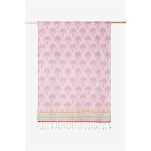 Sissy-Boy - Hamamdoek - Paars - Katoen - Palmboomprint