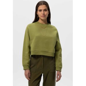 Groene Cropped Sweater