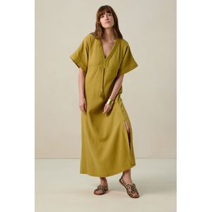 Lichtgroene kaftan maxi jurk