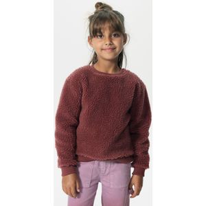 Donkerroze Teddy Sweater
