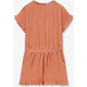 Oranje badstof jumpsuit