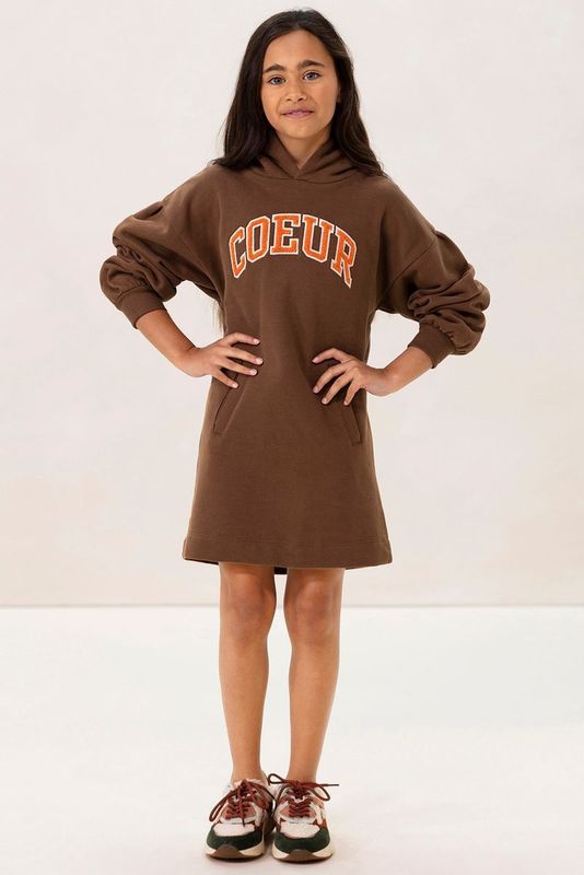 Sissy-Boy - Sweatjurk - Bruin - Artwork op de Borst - Lange Mouwen - Capuchon