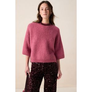 Roze trui met strik