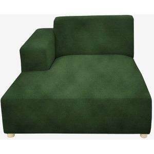 Earl Velvet Chaise Longue Links Green Forest