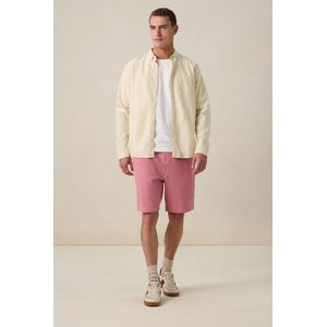 Beige gestreept overhemd