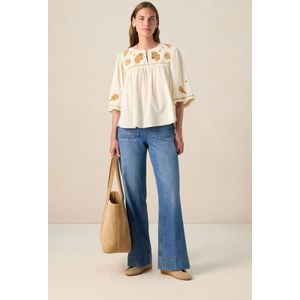 Sissy-Boy - High Waist Jeans - Blauw - Met Opgestikte Zakken