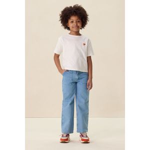 Wit oversized T-shirt met print