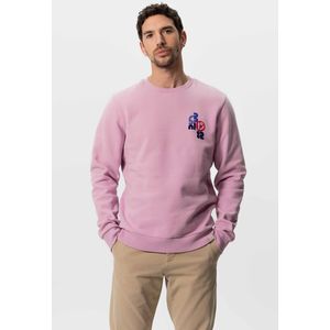 Roze Sweater Met Artwork