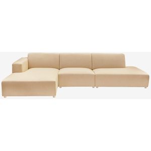 Earl 4-zits Bank Chaise Longue Links Otto Longue Rechts Camel