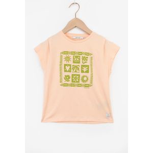 Oranje T-shirt Met Print
