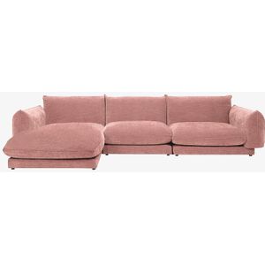 Countess 4-zits bank chaise longue links Salmon