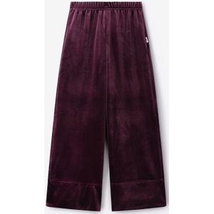 Donkerrode wide leg legging