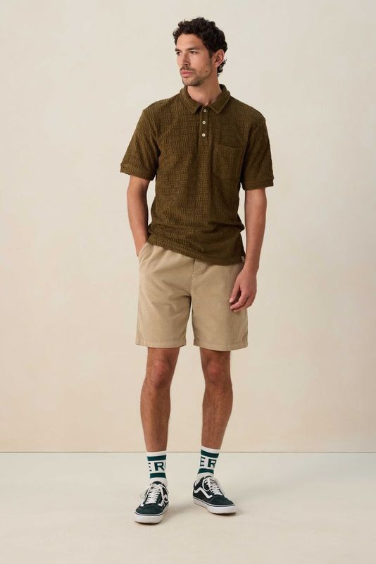 Sissy-Boy - Donkergroene Polo - Badstof - Korte Mouwen