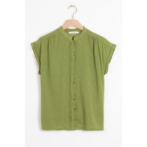 Groene blouse met knopen