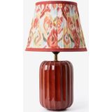 Sissy-Boy - Tafellamp - Donkerrood - Ikat Print - 25 Watt - 25 cm x 25 cm x 40 cm