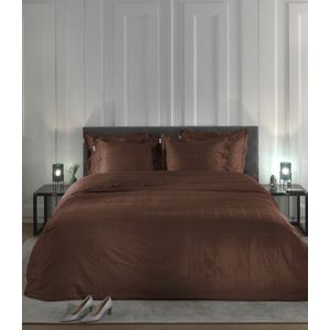 Heckett & Lane Diamante - Dekbedovertrek - Lits-jumeaux - 240x200/220 cm - Marsala Brown