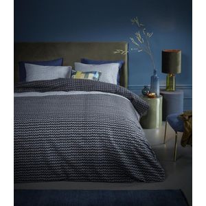 Dekbedovertrek Flanel River Blue 200 x 200/220 - Blauw - Flanel - Beddinghouse