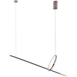 Hanglamp Lozanna Geborsteld Brons 100 cm LED