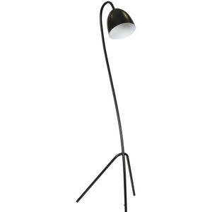 Vloerlamp Haris Zwart/Wit 140 cm