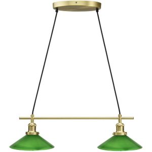 Hanglamp August Messing/Groen 72 cm