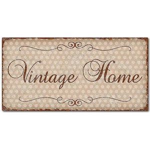 Dekoschild im Retro Look mit Polka Dots 300 x 150mm Polka Dots cappuccino