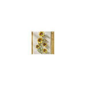Metalen wanddecoratie zonnebloemen