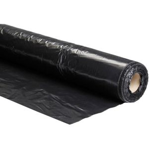 Foliefol bouwfolie - T150 - zwart - 50 x 6 meter - 0.037 mm dik - PEF10250-0223