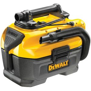 Dewalt Nat-/droogzuiger - 7,5L tankvolume, 954 l/min zuigvermogen - Compatibel met Dewalt XR accu's - DCV584L, zwart/geel