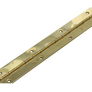 DX pianoscharnier - vermessingd - 32x0.7 mm - lengte 200 cm