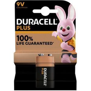 Duracel blokbatterij - MN1604 Plus 9V - 6LR61 - in blister