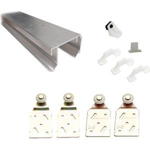 Henderson - Double Top - Schuifdeurgarnituur - Aluminium - 2-deurs