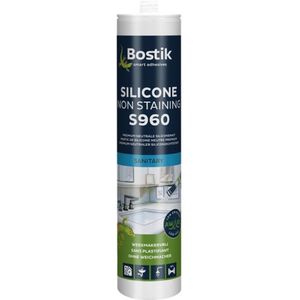 Bostik siliconenkit - Non Staining - S960 - wit - koker 310 ml