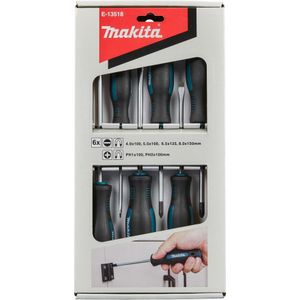 Makita Schroevendraaierset 6-delig PH/SL E-13518