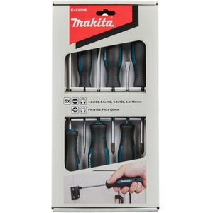 Makita - E-13518 - Schroevendraaierset - 6-delig - Magnetische Punt
