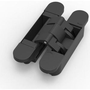 Argenta invisible scharnier Neo M-6 - 140 x 28 mm pekzwart