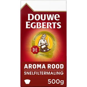 Douwe Egberts Aroma rood filterkoffie - 500 gram - (Verkoop per stuk)