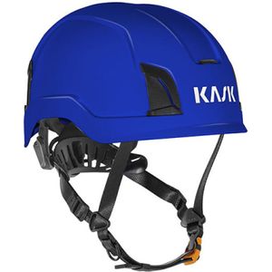 KASK Zenith X veiligheidshelm - met draaiknop en kinband clips - blauw