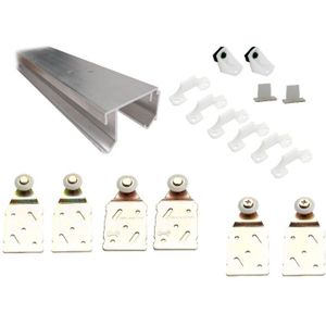 Henderson - Double Top 3-deurs - Schuifdeurgarnituur - Aluminium - 2400 mm