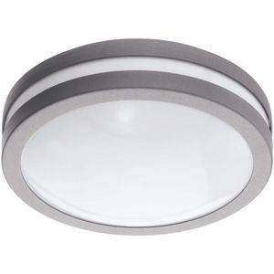 EGLO Connect LED buitenarmatuur - LOCANA-C - wand/plafondlamp - zilver - Ø 260 mm - 14W