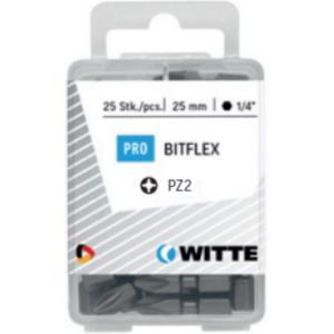 Witte pozidriv bit Bitflex [15x] - 1/4'' - PZ 3 - 25mm