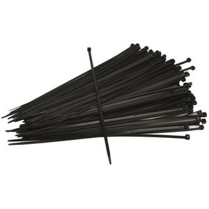 Ivana bundelbandjes - zwart - 4.8 x 430 mm - 100 stuks