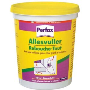 Perfax allesvuller - wit - pot 1 kg - slijtvast - krimpvrij