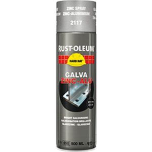 Rust-Oleum zinkspray - Hard Hat Zinc - glanzend - mat, metallic - 0.5l - spuitbus