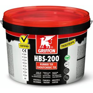 Griffon HBS-200® Rubber Tix coating - water en luchtafdichtend -pot 1 l - zwart