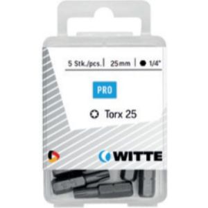 Witte torx bit [5x] - 1/4'' - T 25 - 25 mm