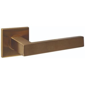 Intersteel Deurkruk Q 05 op rozet verdekt 53x53x6mm PVD messing mat