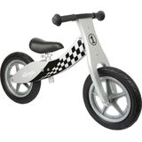 Small Foot Race Loopfiets - Loopfiets - Unisex - Wit;Zwart - 12