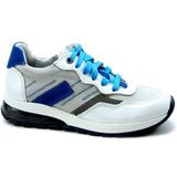Track-Style - Sneakers - Wit/Blauw - Leer