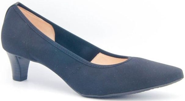 Peter Kaiser - 48589 Pumps - Zwart - Stretch - Leer Combi